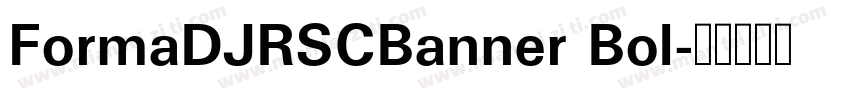 FormaDJRSCBanner Bol字体转换
